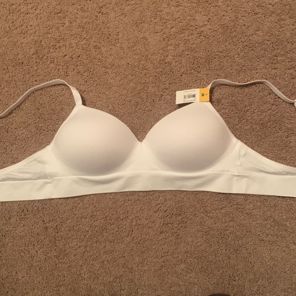 White Wireless Bra